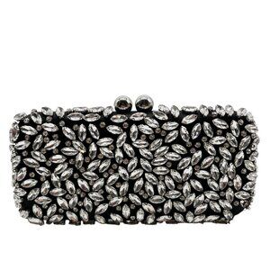 I.N.C. International Concepts Black East West Embellished Minaudiere Convertible